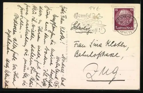 AK Westerland a. Sylt, Nordseebad, Eine von Sand gebaute Burg, Sandplastik