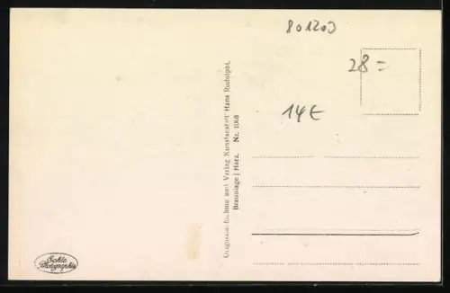 AK Harzer Eisplastik Rotkäppchen und der Wolf