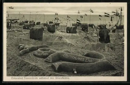 AK Travemünde, Sandplastik beim Strandfest