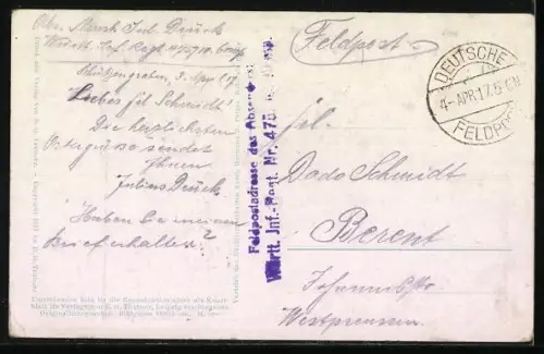 Künstler-AK Der Säemann auf dem Feld