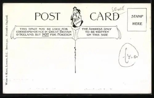 Künstler-AK Rennpferde Lord Rosebery und Mr. J. Gubbin auf einer Koppel