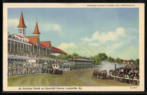 AK Louisville, Ky., An Exciting Finish at Churchill Downs