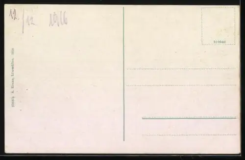 AK Theresienstadt / Terezin, Strassenpartie mit Postgebäude