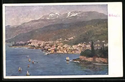 AK Abbazia, Panorama über die Stadt