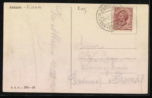 AK Abbazia, Panorama über die Stadt