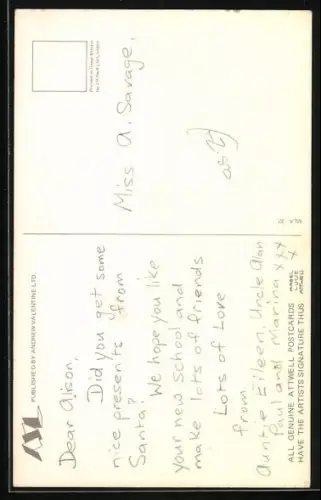 Künstler-AK Mabel Lucie Attwell: Tramperin mit Schlaghosen und Gitarre