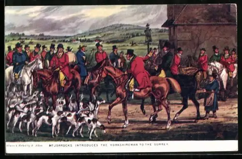 Künstler-AK Mr. Jorrocks introduces the Yorkshireman to the surrey, Jagd