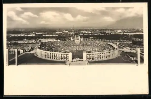 AK Berlin, Reichssportfeld, Panorama vom Olympiastadion