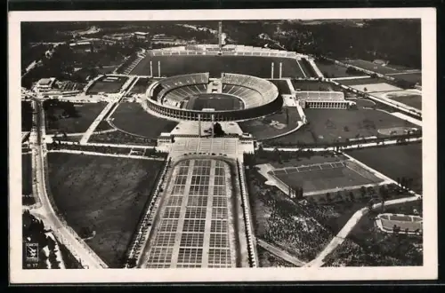 AK Berlin, Gesamtansicht Reichssportfeld, Olympia