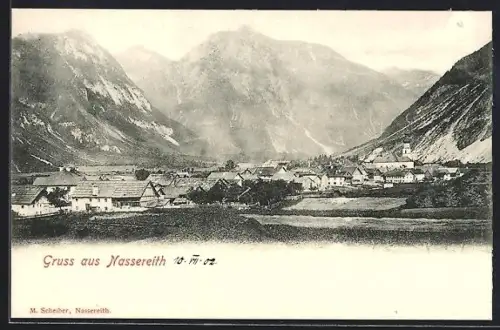 AK Nassereith, Teilansicht mit Kirche