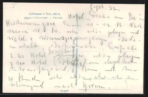 AK Heiterwang in Tirol, Teilansicht mit Kirche gegen Heiterwanger und Pansee