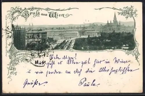 AK Wien, Franzensring mit Kirche