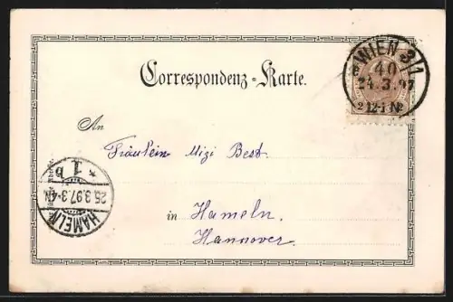 AK Wien, Franzensring mit Kirche