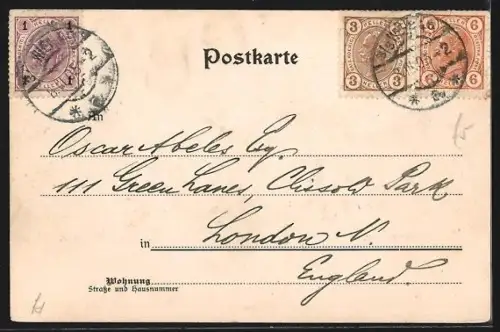 AK Wien, Kolowrat-Ring mit Strassenbahn