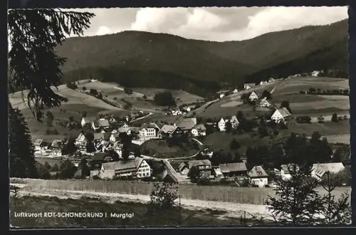 AK Röt / Schönegrund, Ortsansicht im Tal