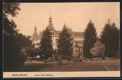 AK Baden-Baden, Grand Hotel Bellevue