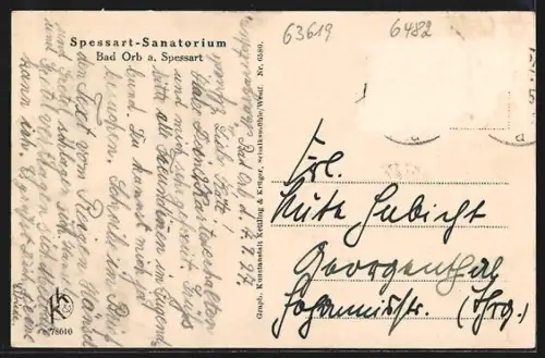 AK Bad Orb a. Spessart, Badehäuser und Kassahaus