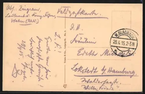 AK M.-Gladbach, Hohenzollernstrasse