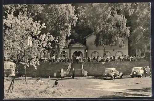 AK Buckow /Märkische Schweiz, Restaurant Fischerkehle am Schermützelsee