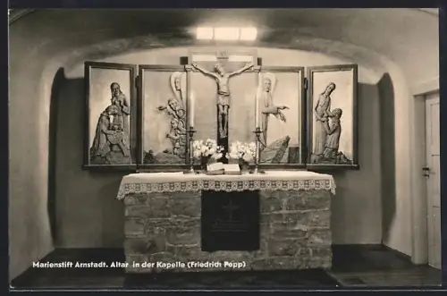 AK Arnstadt, Marienstift, Altar in der Kapelle
