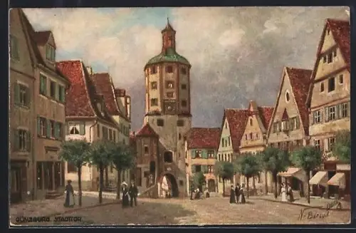 Künstler-AK Günzburg, Stadttor