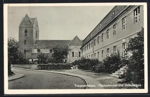 AK Treuenbrietzen, Marienkirche und Volksschule