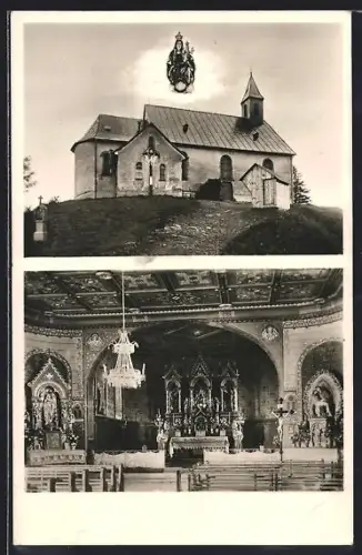 AK Hörnleberg bei Oberwinden, Wallfahrtskapelle, Innenansicht, Altar