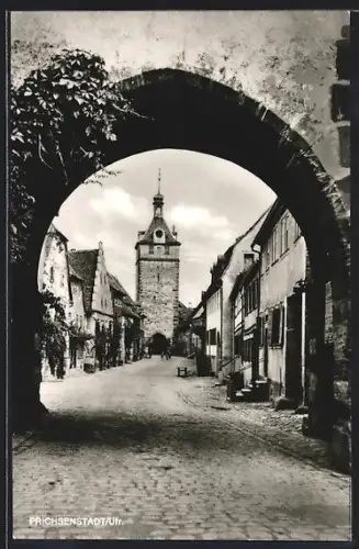 AK Prichsenstadt /Ufr., Stadttor, Stadtturm, historische Altstadt