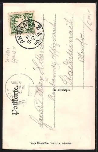 AK Ansbach, Marktplatz mit St. Johannis- und St. Gumbertuskirche