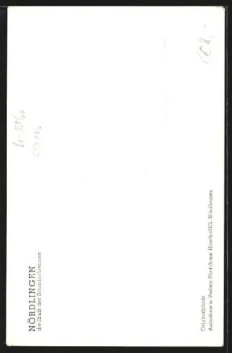 AK Nördlingen, Brunnen am Marktplatz