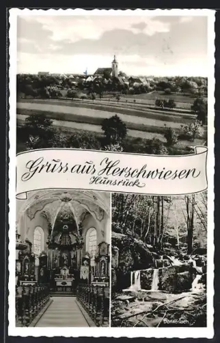 AK Herschwiesen /Hunsrück, Kirche, Kircheninnenraum, Dörrenbach