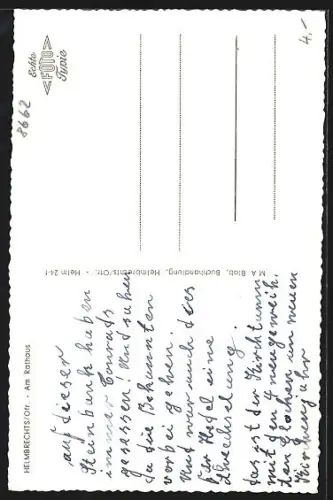 AK Helmbrechts /Ofr., Am Rathaus, Kirche, Brunnen