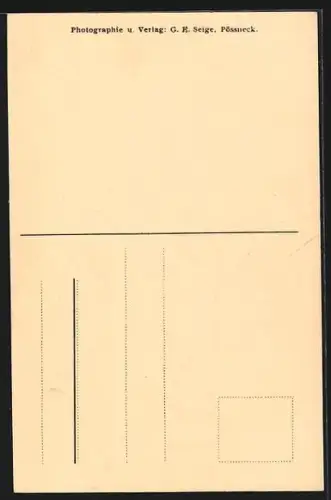 AK Pössneck, Rathausgiebel