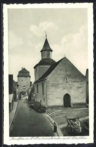 AK Lauffen a. N., Martinskirche, Stadttor