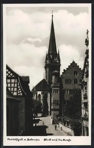 AK Radolfzell a. Bodensee, Blick auf die Kirche