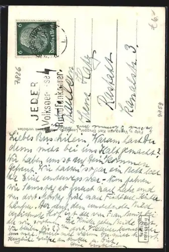 AK Lenzkirch-Schluchsee, Hinterhäuser, Brisgoven-Kapelle am Weg