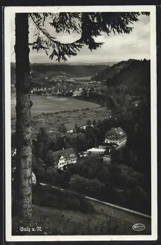 AK Sulz / Neckar, Blick auf die Ortschaft
