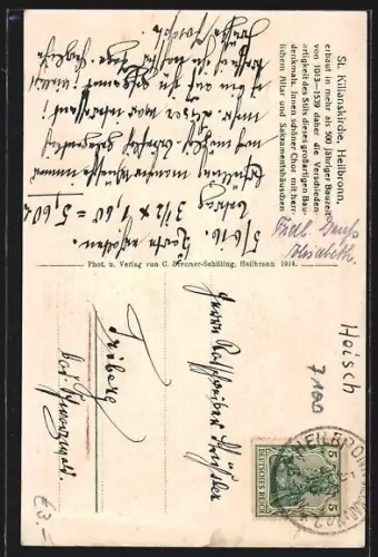 AK Heilbronn, Blick auf die Kilianskirche