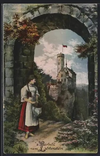 AK Lichtenstein, `s Bärbele von Lichtenstein