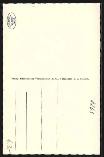 AK Burghausen a. d. Salzach, Burg mit Mautnerstrasse