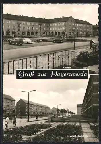 AK Hoyerswerda, Neustadt-Magistrale, Partie in der Altstadt