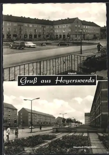 AK Hoyerswerda, Neustadt-Magistrale, Partie in der Altstadt