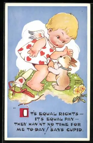 Künstler-AK Mabel Lucie Attwell: I ts Equal Rights