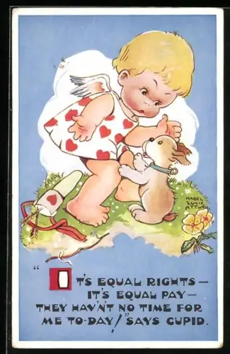 Künstler-AK Mabel Lucie Attwell: I ts Equal Rights