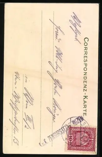 Künstler-AK A.Paetzold: Vajolett-Hütte, Winklerthurm von der Berghütte aus gesehen