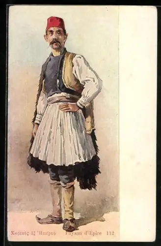 Künstler-AK Paysan d`Épire