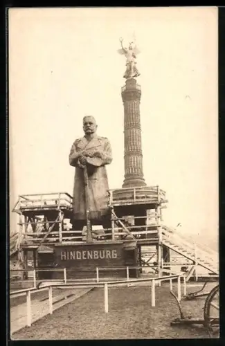 AK Berlin-Tiergarten, Nagelung, Der Eiserne Hindenburg, Siegessäule