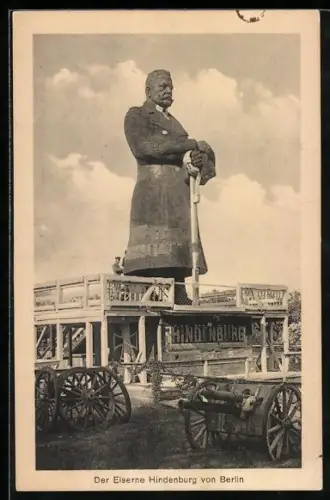 AK Der Eiserne Hindenburg von Berlin, Kanonen
