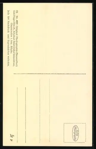 AK bayerische Männer in Lederhosen beim Kammerfensterln mit Abkühlung