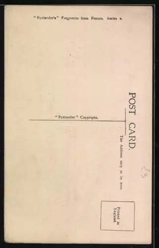 Künstler-AK Britischer Soldat mit Konservendose Plum & Apple